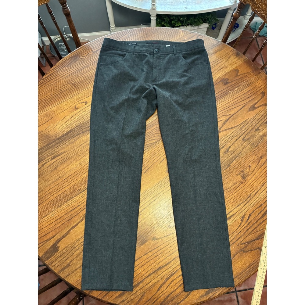 Alberto Stone Ceramica Modern Fit Pants Mens 36x30 Charcoal Gray 8507 0039 985